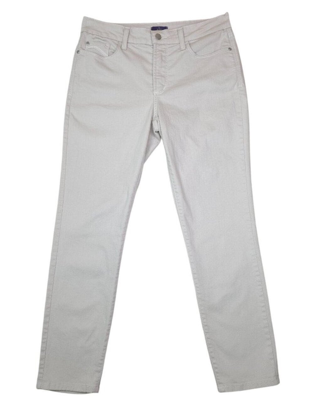 NYDJ Womens Ankle Jeans Size 6 Lift Tuck Technology Made In USA Cream